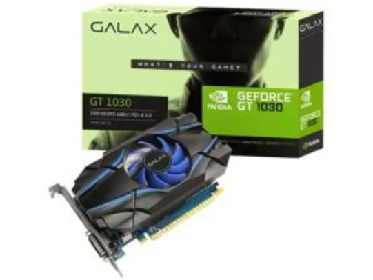 Placa de Vídeo Galax GeForce GT1030 2GB - GDDR5 64 bits | R$560