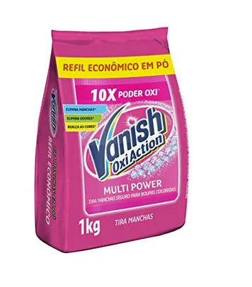 [Prime + Recorrência - 10 UNID] Tira Manchas em Pó Vanish Oxi Action Pink, 1kg | R$13