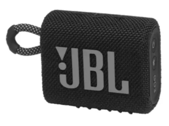 Jbl Go 3 Caixa De Som À Prova D'água - Ipx7 Bluetooth Preta