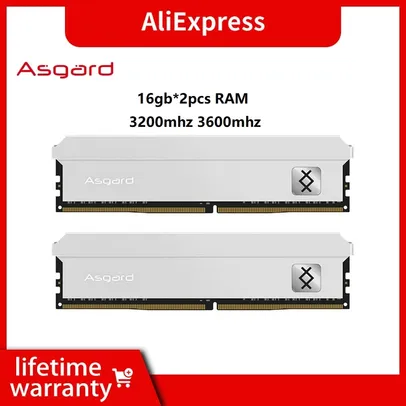 [IMPOSTOS INCLUSOS] Memória RAM Asgard T3 32GB (2x16) 3600MHz     