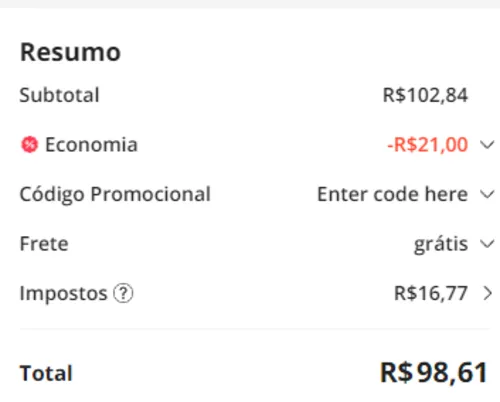 Imagem na descrição da promoção