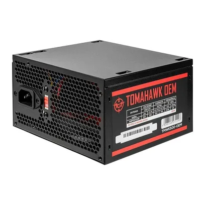 Foto do produto Fonte TGT Tomahawk, 500W, Preto, TMWK500-OEM