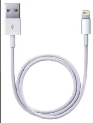 Cabo Apple de Lightning para USB (0,5m) - Branco | R$55