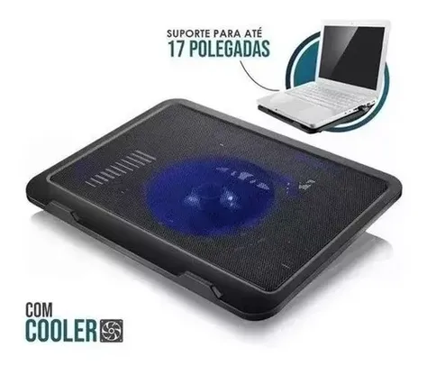 [1ª compra] Base Cooler Gamer Notebook Multi Slim USB Led Azul- AC263