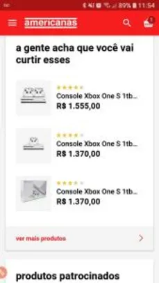 Console Xbox One S 1tb 4k 2 Controles Branco - Microsoft R$1.550