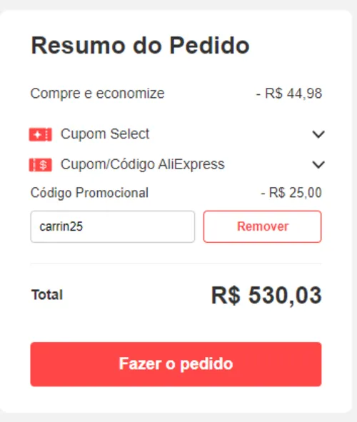 Imagem na descrição da promoção