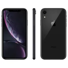 iPhone XR Apple com 64GB, Tela Retina LCD de 6,1”, iOS 12, Câmera Traseira 12MP, Resistente à Água e Reconhecimento Facial – Preto