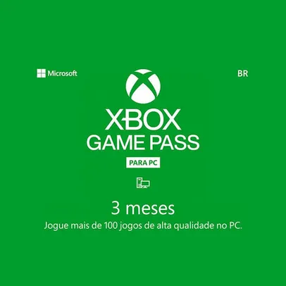 [Selecionados] 3 meses grátis de PC Game Pass 