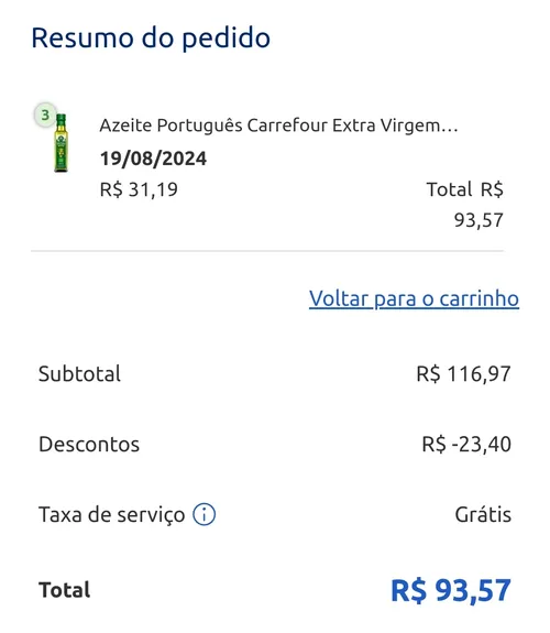 Imagem na descrição da promoção