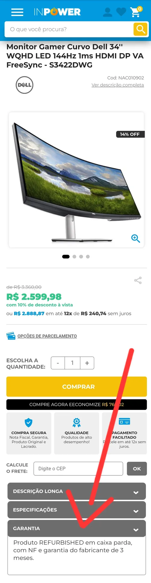 Imagen na descrição da promoção