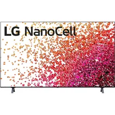 Smart TV LG 50" 4K NanoCell 50NANO75 3x HDMI 2.0 Inteligência Artificial Thinqai Smart Magic Google Alexa