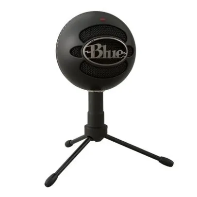 Microfone Condensador USB Blue Snowball Ice Preto