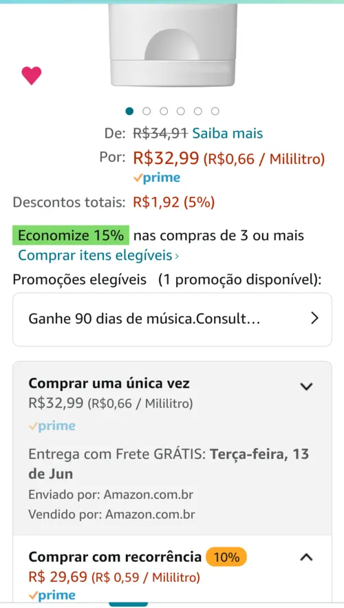 Imagem na descrição da promoção