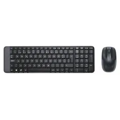 Teclado e Mouse Wireless Mk220 Logitech Preto - R$79