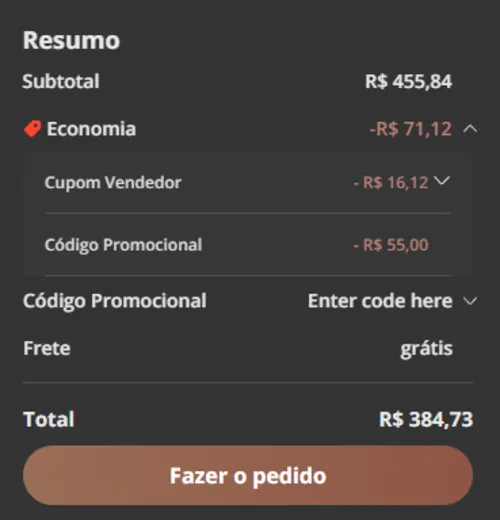 Imagem na descrição da promoção