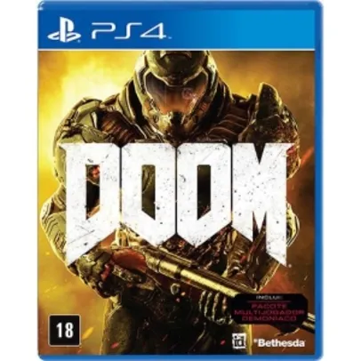 [Submarino] Game Doom - Xbox One/PS4  por R$ 90