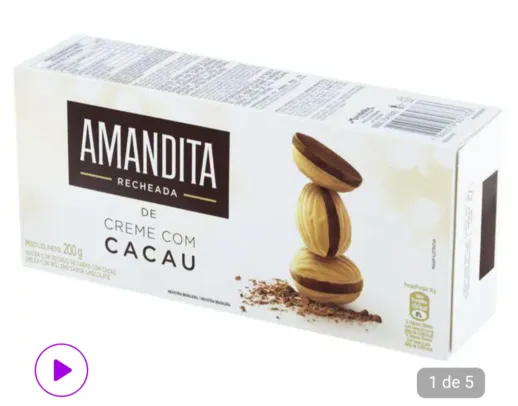 Wafer Recheado Chocolate Amandita 200g