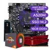 Imagem do produto Kit Upgrade Gamer AMD Ryzen 5 4600g + A520M Mancer + 16GB DDR4 + Ssd 5