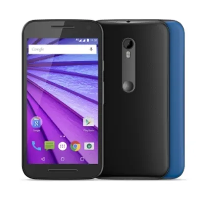 [Eletrum] Smartphone Motorola Moto G 3ª Geração Colors XT1543 16GB Preto por R$ 746
