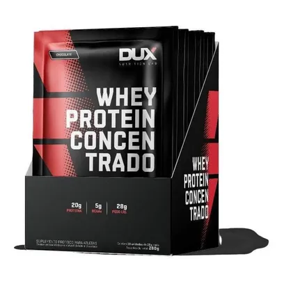 Product photo Whey Protein Concentrado Baunilha- Display 10 Sachês Dux Nutrition