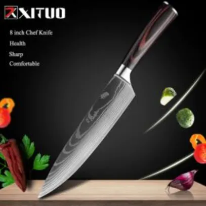 Faca Xituo Santoku 8" Chef Knife | R$66