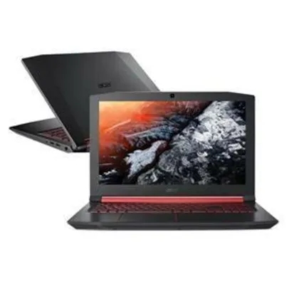 Notebook Gamer Acer NVIDIA GeForce GTX 1050 Core i5-7300HQ 8GB 1TB Tela Full HD 15.6” Windows 10 Aspire Nitro 5 AN515-51-50U2 | R$3329