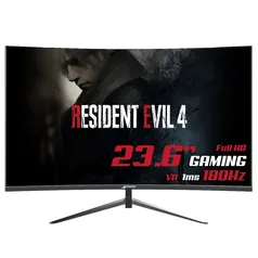 Monitor Gamer SuperFrame Precision, 23.6 Pol, Curvo, Full HD, 1ms, 180Hz, 99% sRGB, FreeSync, HDMI/D