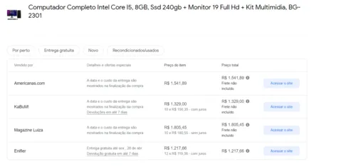 Imagem na descrição da promoção