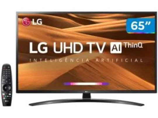 Smart TV 65" LG 65UM7470 UHD ThinQ + Smart Magic | R$3.099