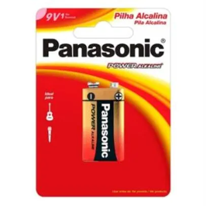 Bateria Alcalina Panasonic 9V - R$10,74