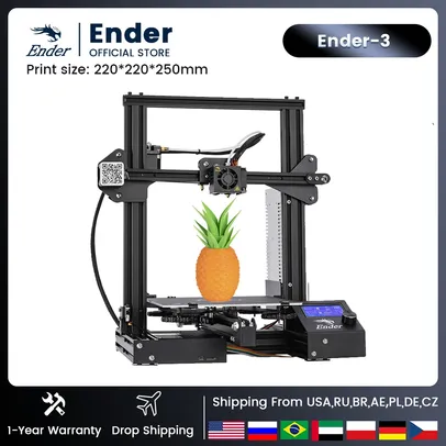 [NO BRASIL]  Ender 3 Impressora 3D