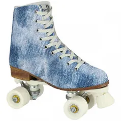 Patins 4 Rodas Retrô Oxer Jeans - Quad - Adulto R$175