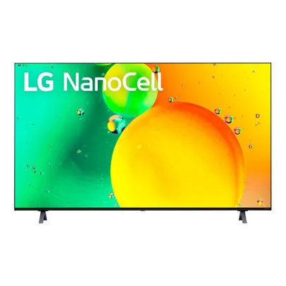 Smart TV 55'' LG NanoCell, 4K UHD, 3 HDMI, 2 USB, Wi-Fi, ThinQAI - 55NANO75SQA