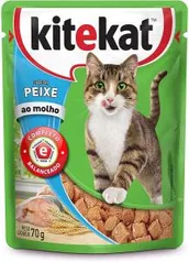 Ração Úmida Kitekat Sachê Peixe 70g | R$1,79