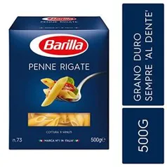 Macarrão Grano Duro Penne Rigate Barilla 500g R$4