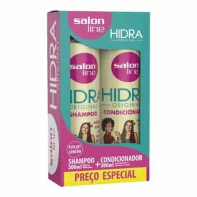 Kit Salon Line Hidra Original Shampoo 300ml + Condicionador 300ml | R$9