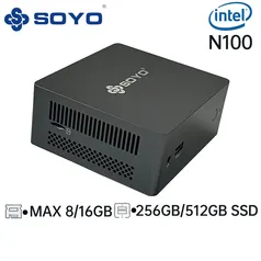 [IMPOSTO INCLUSO - GPAY] SOYO Mini PC Intel Celeron N100 M2 PLUS, 8 GB, 256 GB