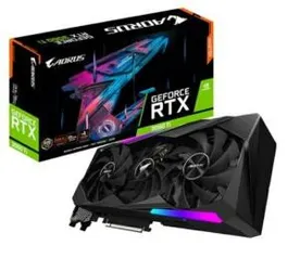 Placa de Vídeo Gigabyte NVIDIA GeForce RTX 3060 Ti, 8GB, AORUS Master - GV-N306TAORUS M-8GD | R$ 4.343