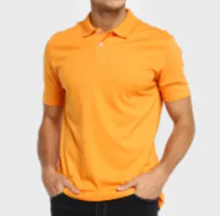 Camisa Polo Básica - Laranja