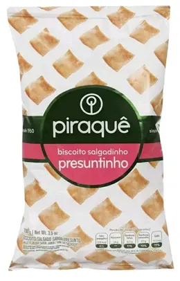 [APP + LV 5, PG 1] Biscoito Salgadinho Presunto Piraquê - 100g | R$0,68