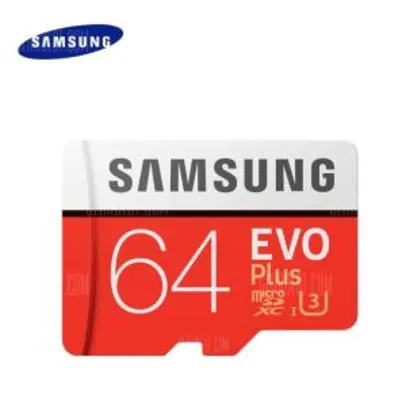 Original Samsung UHS-3 64GB Micro SDXC Memory Card  -  64GB  ORANGE - R$ 74