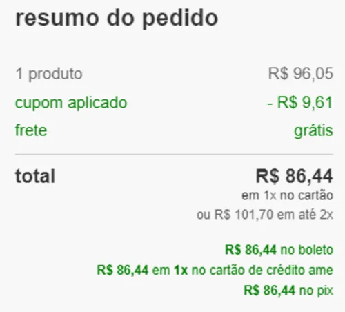 Imagem na descrição da promoção