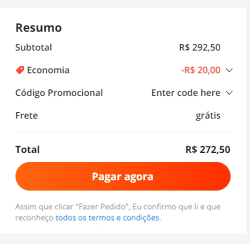 Imagem na descrição da promoção