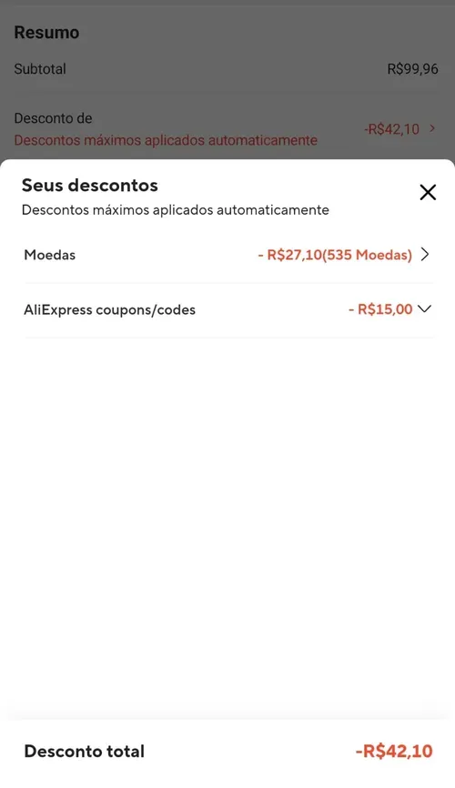 Imagem na descrição da promoção