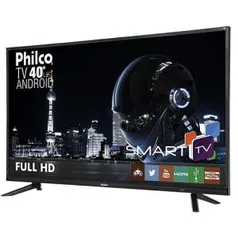 Smart TV LED Android 40" Philco PTV40E20DSGWA Full HD  por R$ 1232