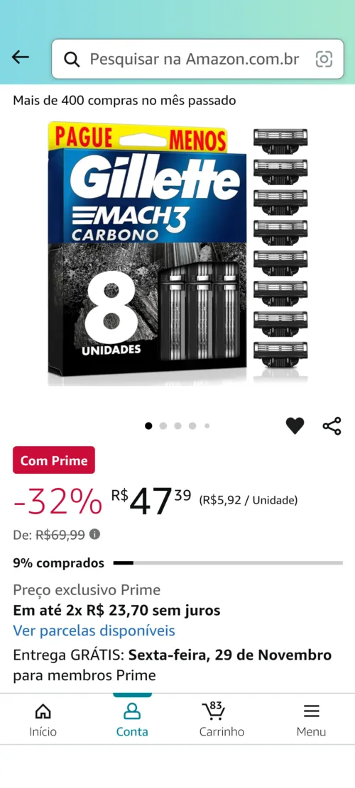 Imagem na descrição da promoção