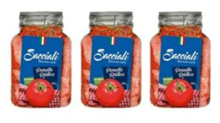 [APP] Kit Passata de tomates rústica - Sacciali encorpado- 3 unidades, 300g R$ 7