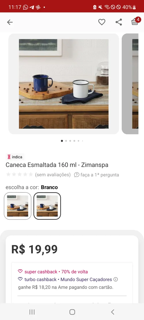 Imagem na descrição da promoção