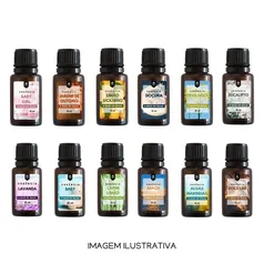 [BR] Kit 5 Essências Para Difusor Aromatizador e Umidificador de Ambiente Hidrossolúvel 15ml