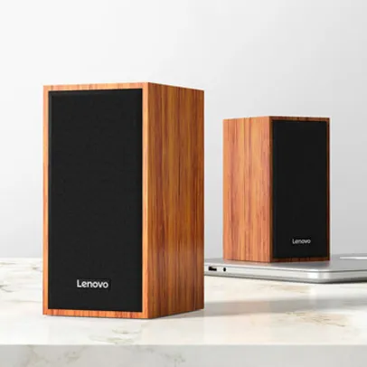 Caixa de SOM Lenovo M530 Wooden Soundbar 3.5mm | R$ 146
